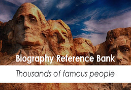Biography Reference Bank - Thousands of famous people