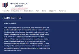 Ohio Digital Library website