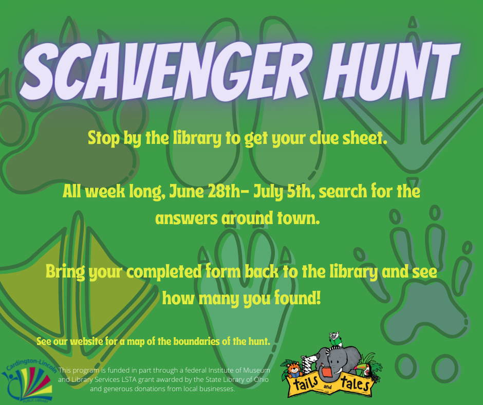 Scavenger Hunt flyer