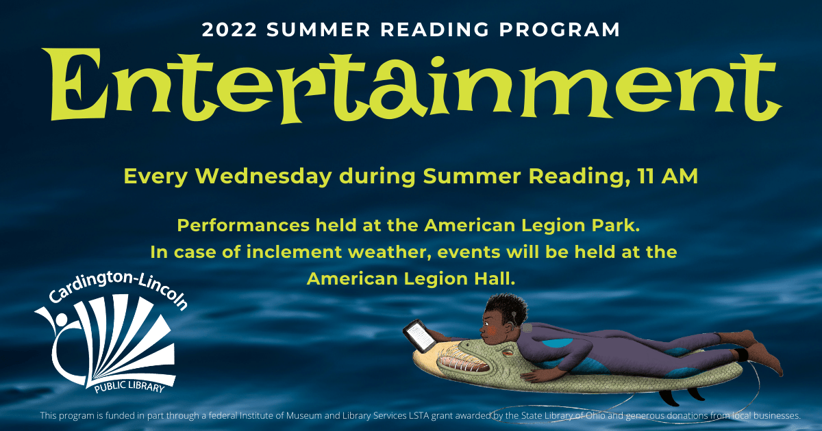 Entertainment- 2022 Summer Reading Program