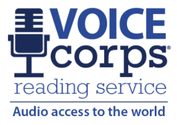 Voice Corps Reading Service, audio access to the world